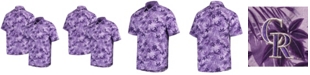 Tommy Bahama Men's Purple Colorado Rockies Sport Reign Forest Fronds Button-Up Shirt